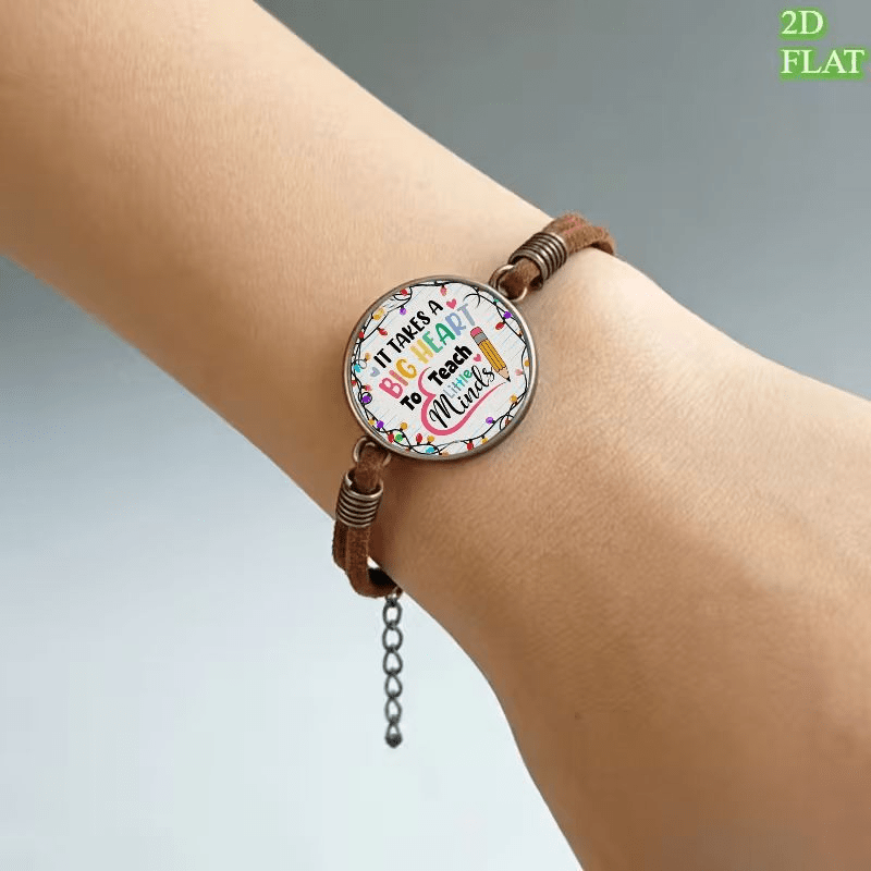 2D Flat Pattern Vintage Bangle Bracelet, Anniversary Gift
